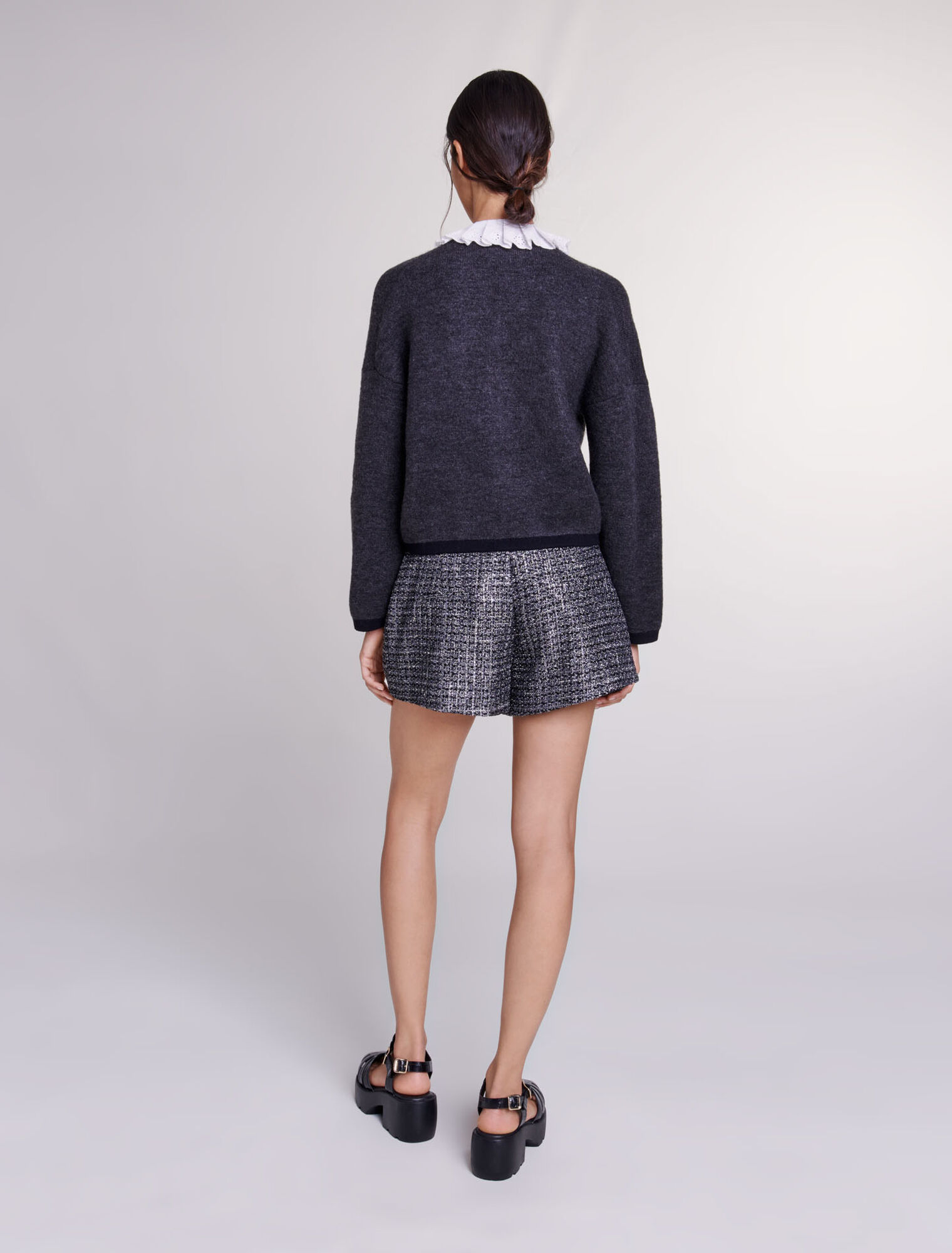 Shorts in tweed