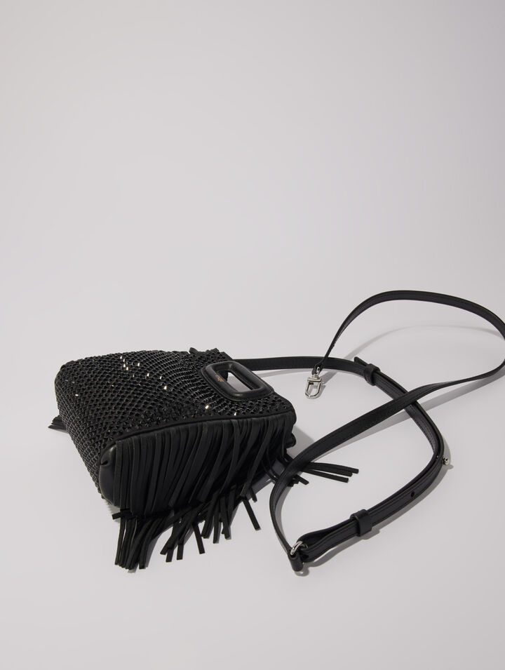 Borsa M mini con strass