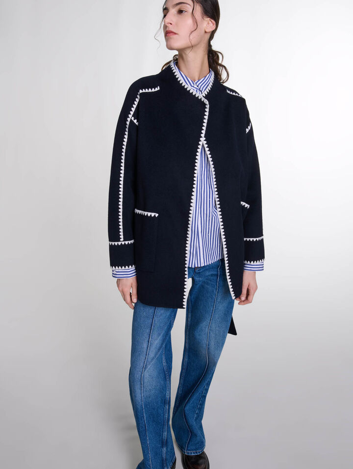 Cappotto corto double face