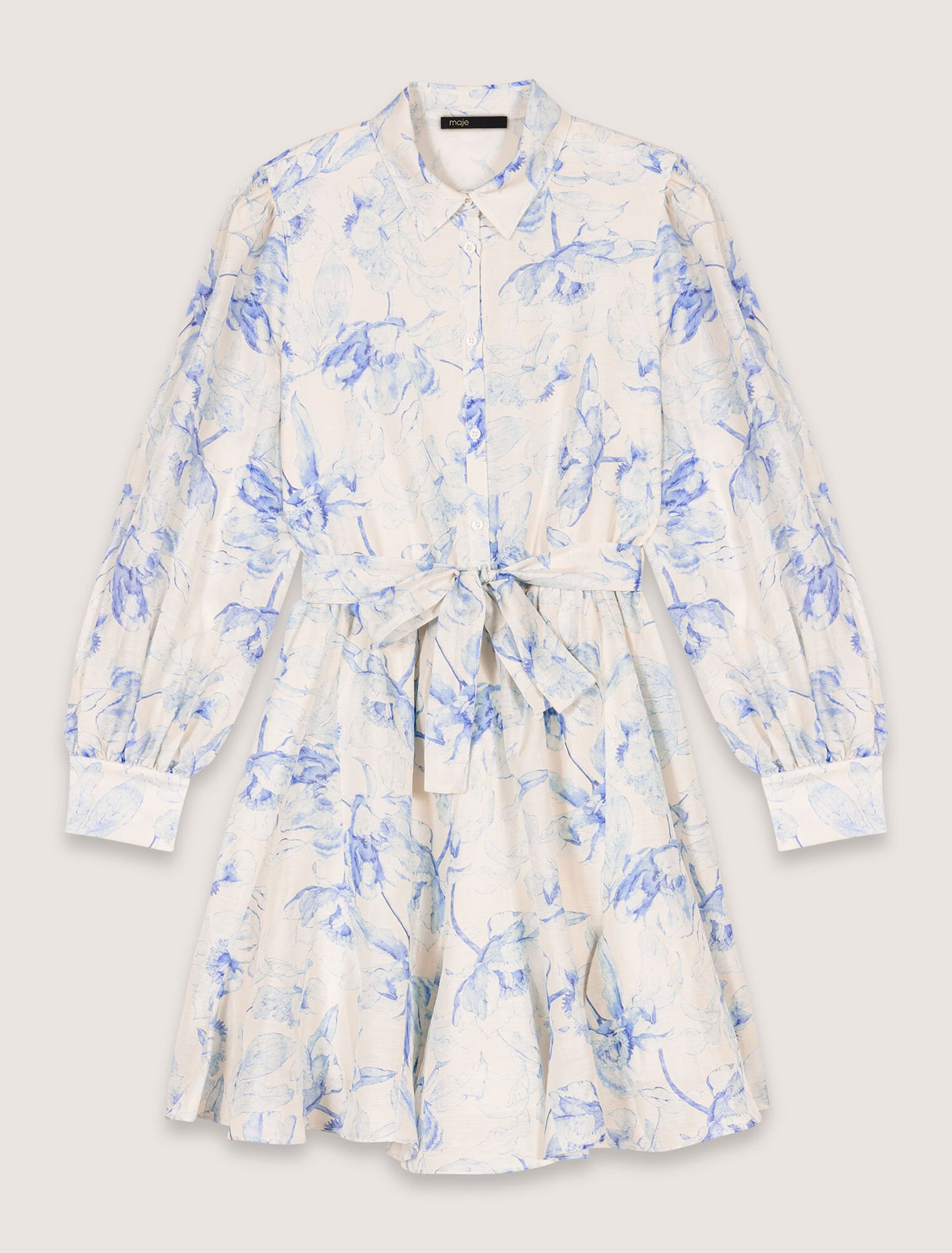 Abito a camicia con stampa