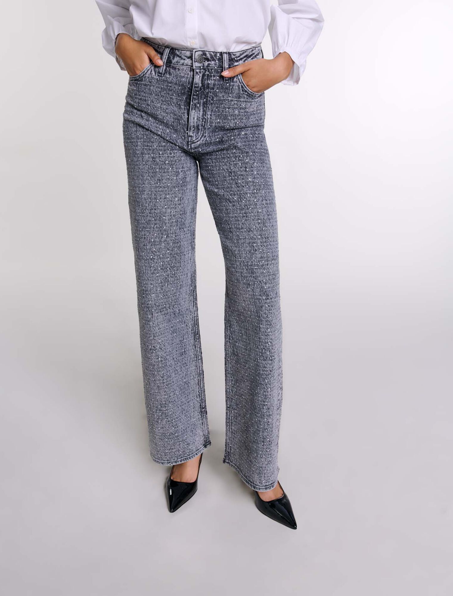 Jeans decorati con strass