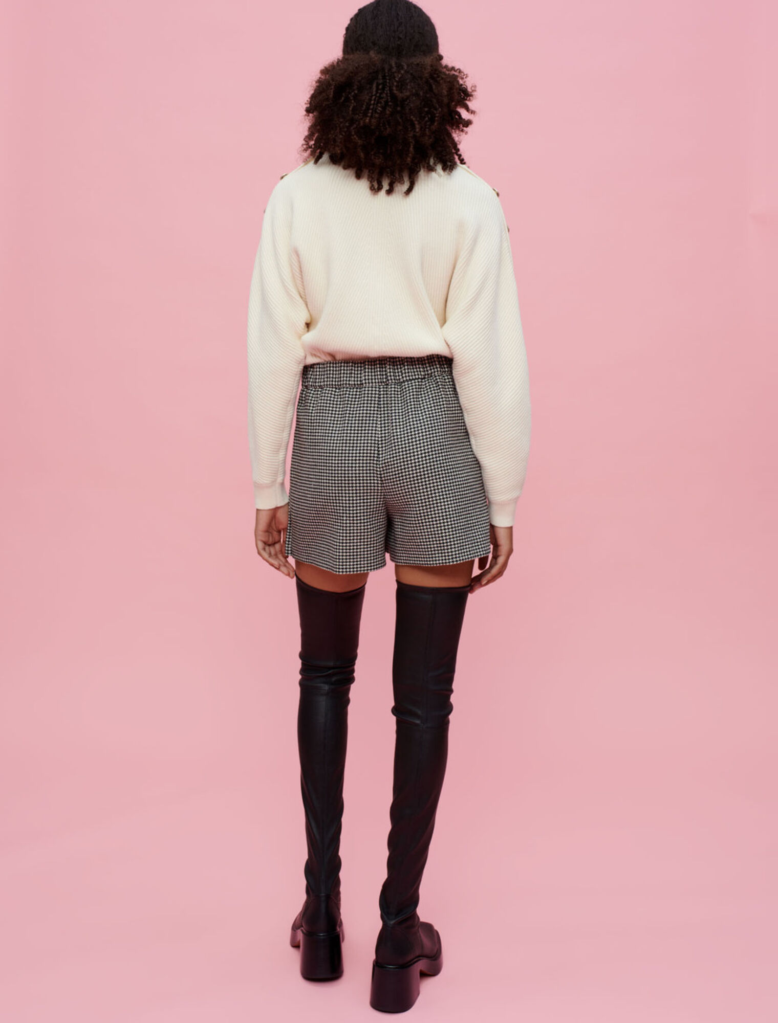 Pantaloncini pied-de-poule