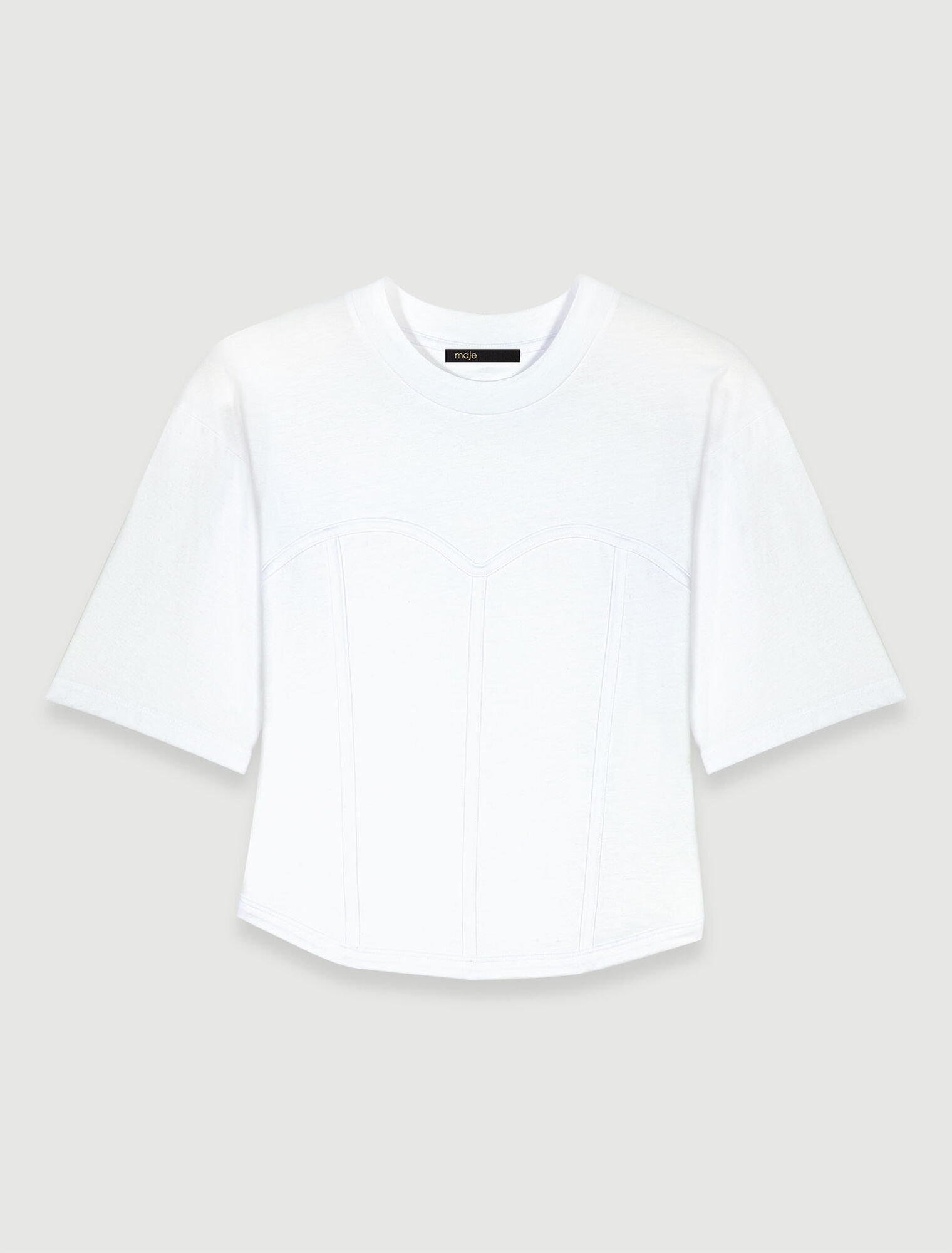 T-shirt effetto bustier