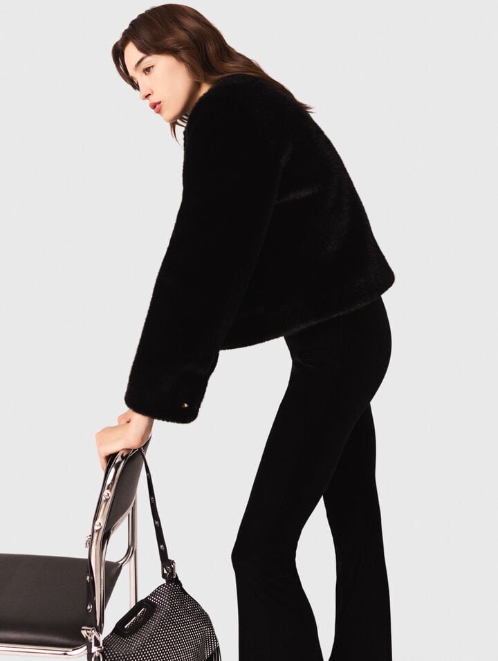 Pantaloni in velluto stretch