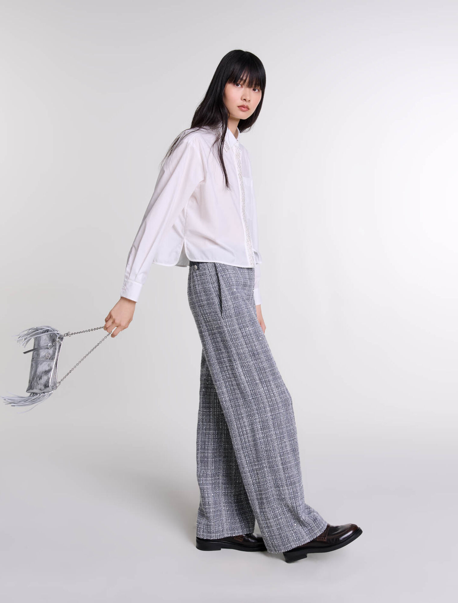 Pantaloni in tweed