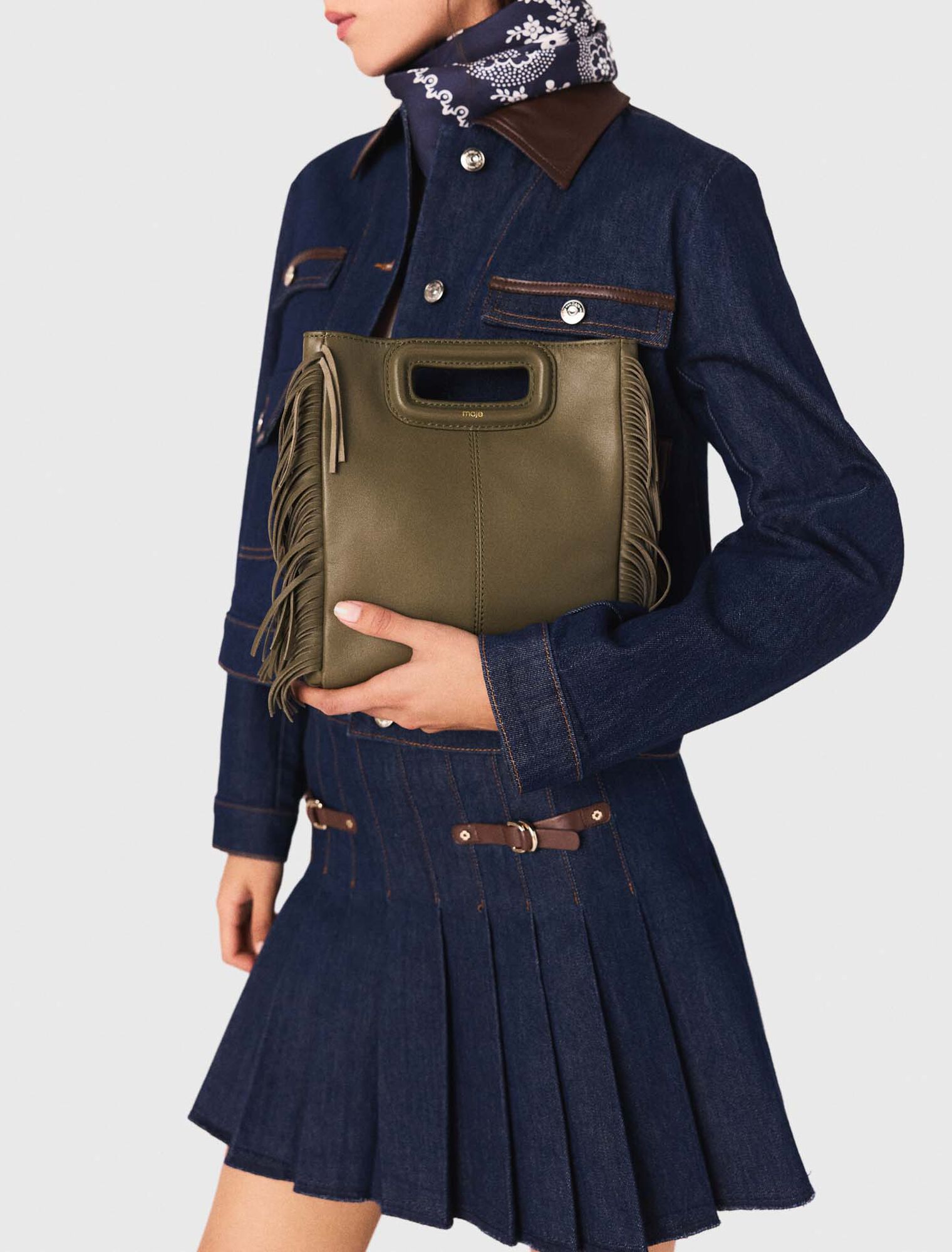 Borsa M in pelle liscia