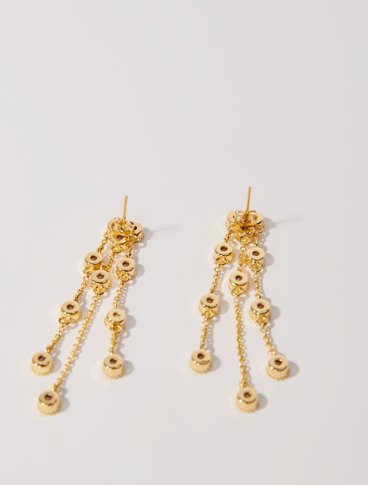 Orecchini in ottone riciclato dorato