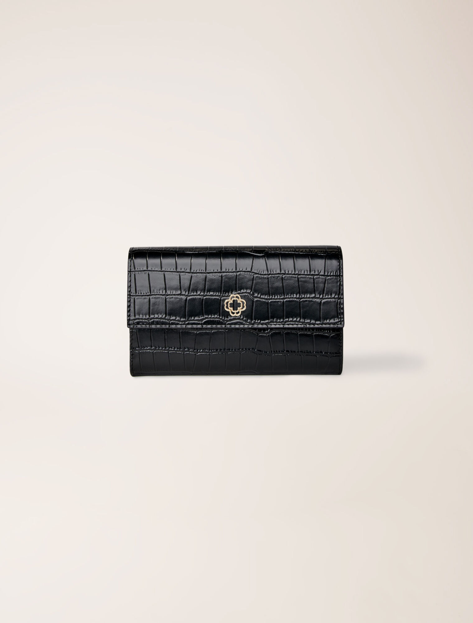 Borsa in pelle goffrata coccodrillo