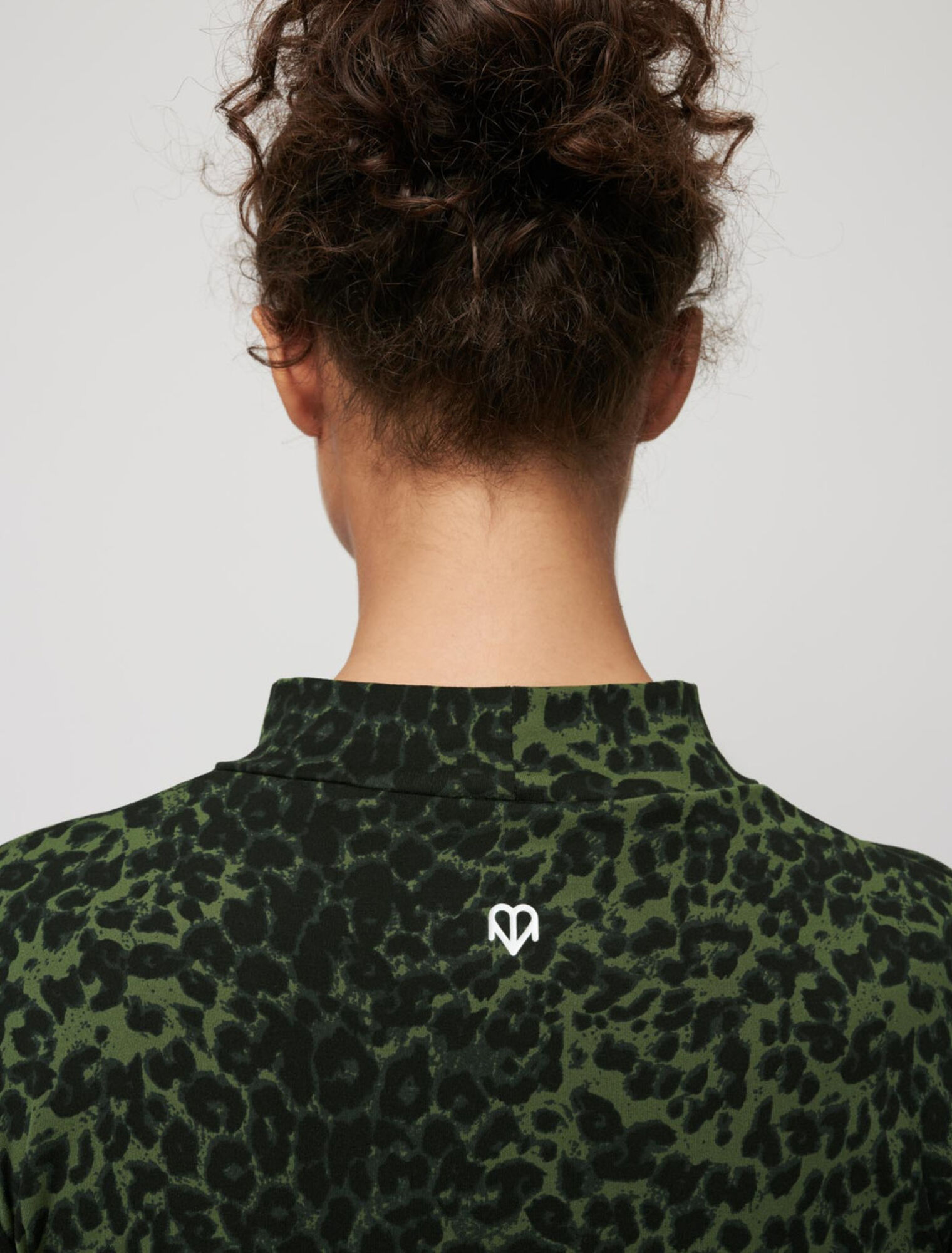 Mini crop top stampato