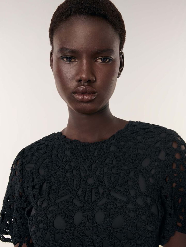 Abito corto in crochet