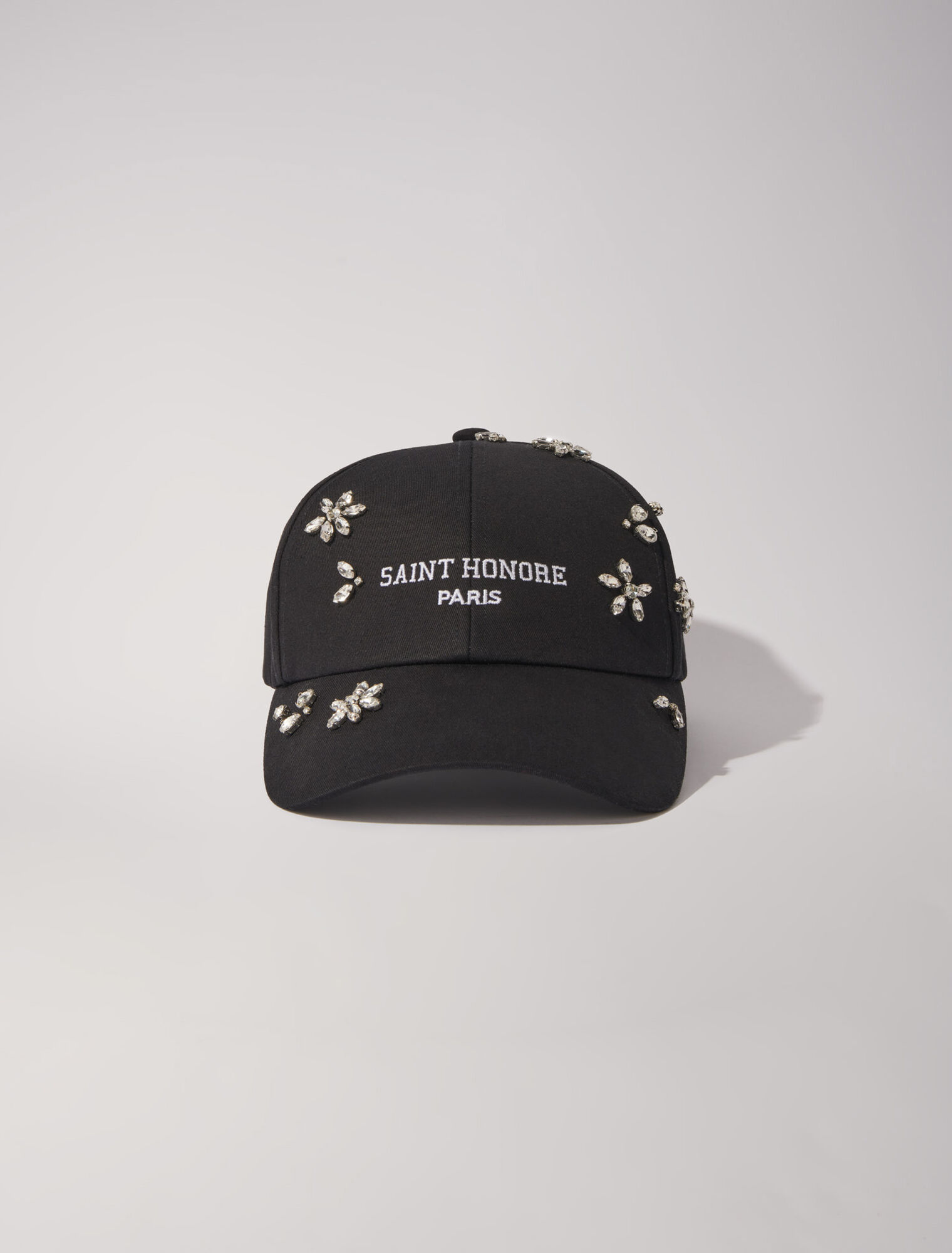 Cappellino di cotone con strass