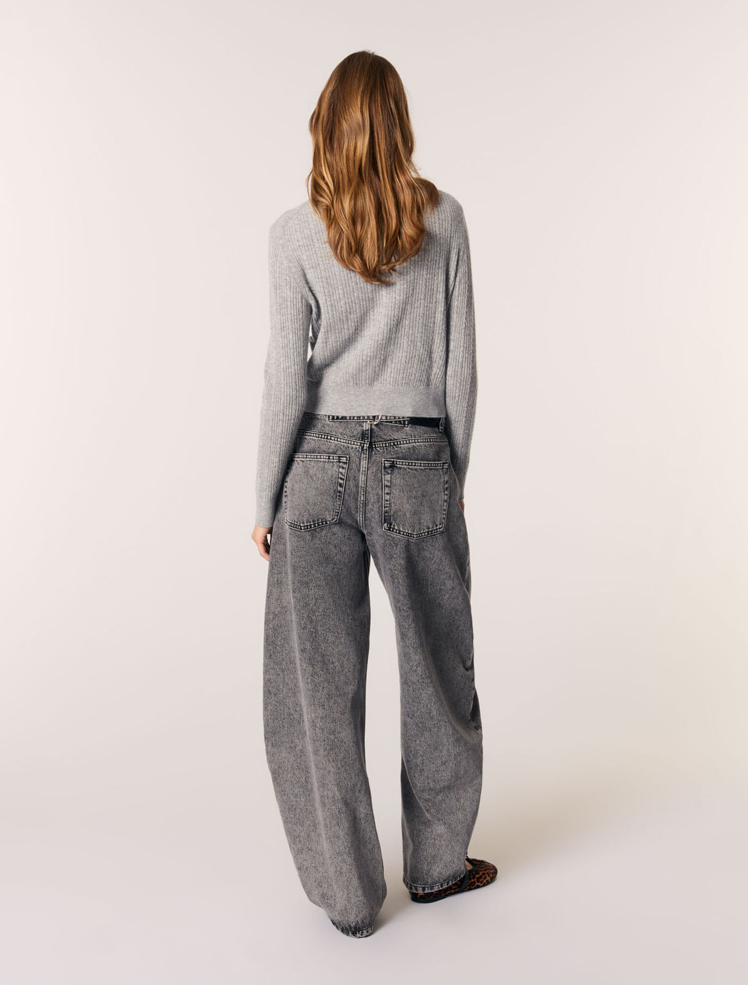 Cardigan con colletto rimovibile