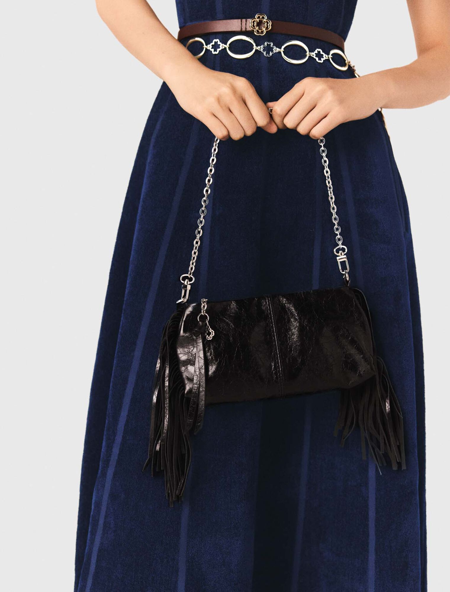 Pochette Miss M pouch pelle vernice