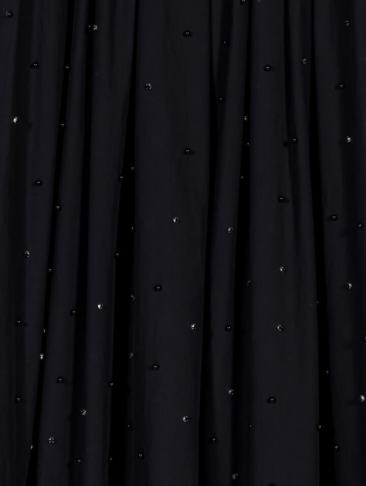 Gonna lunga con strass e perle