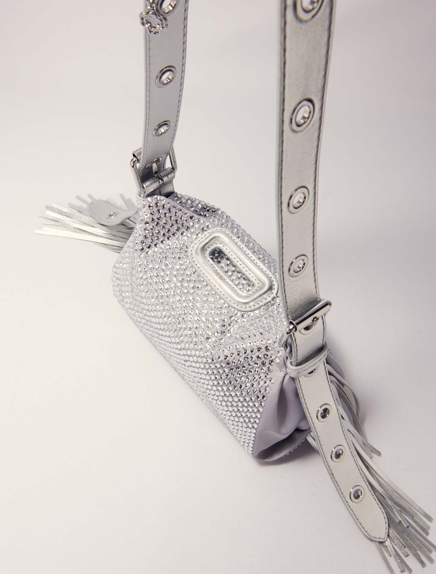 Borsa Miss M Mini metal con strass