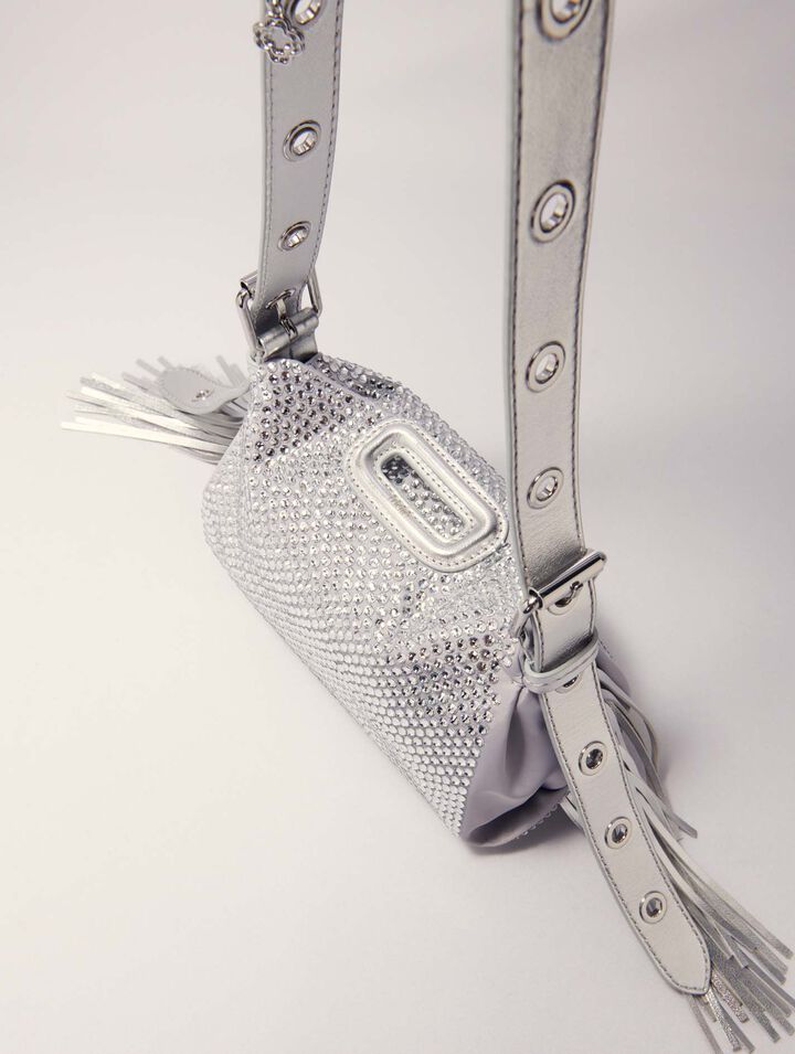 Borsa Miss M Mini metal con strass