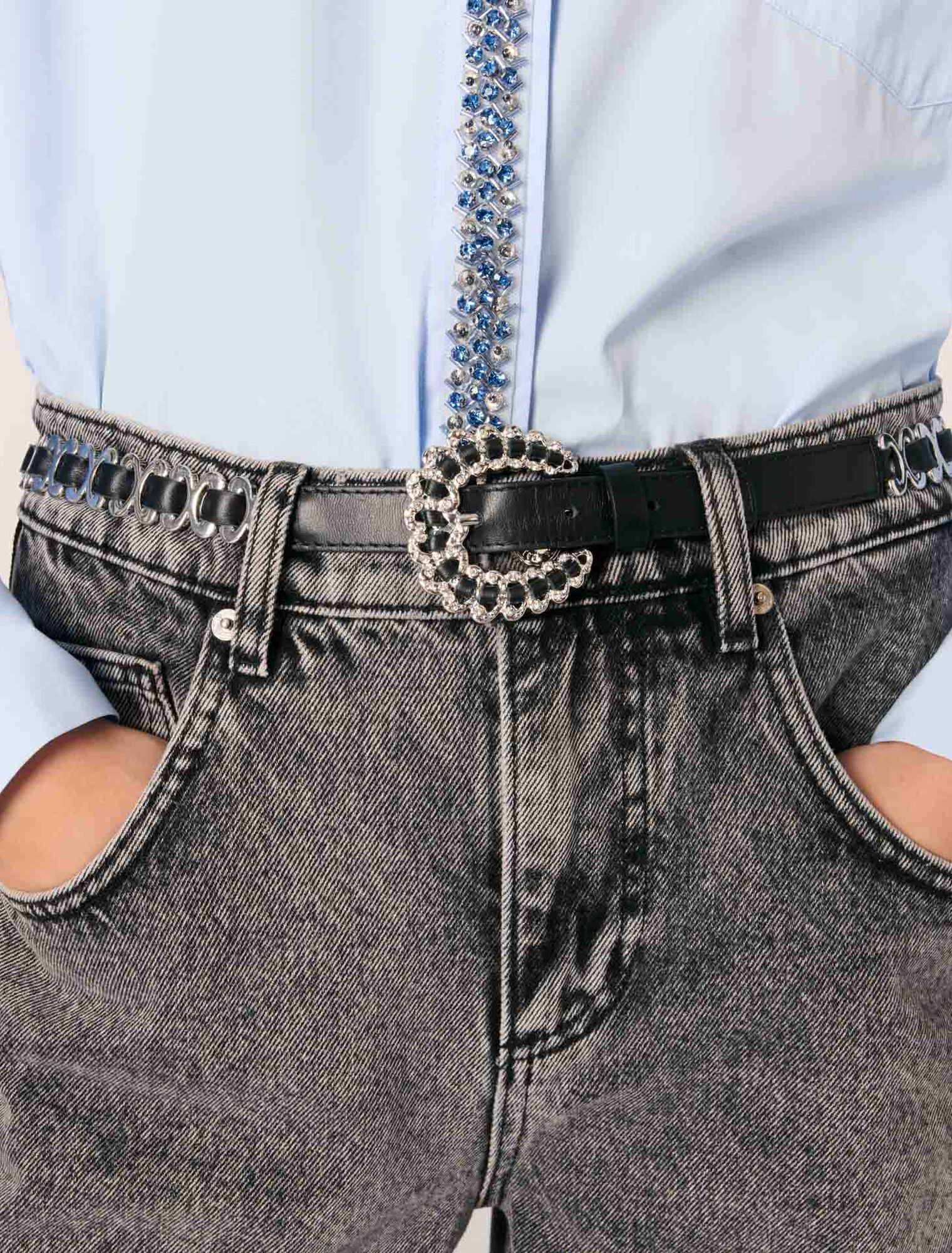 Cintura misto catena fibbia bijoux