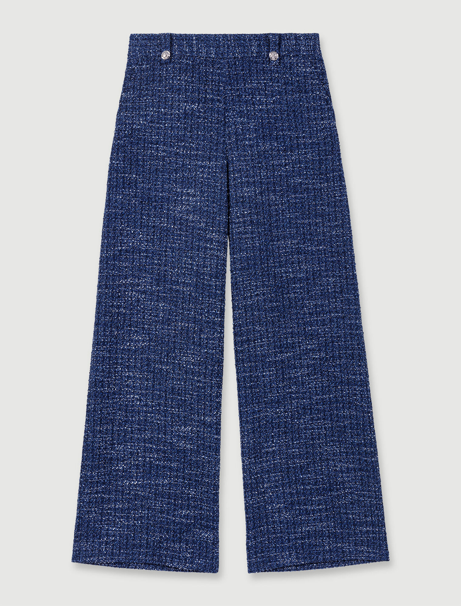 Pantaloni larghi in tweed