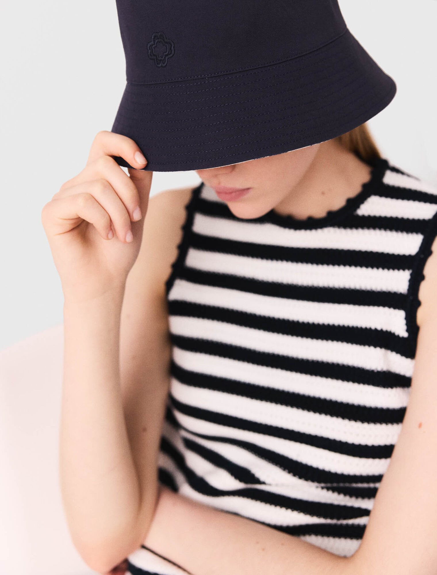 Cappello reversibile stampa frutta
