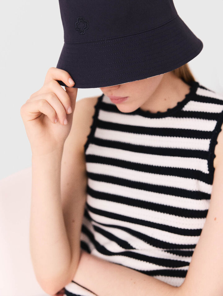 Cappello reversibile stampa frutta