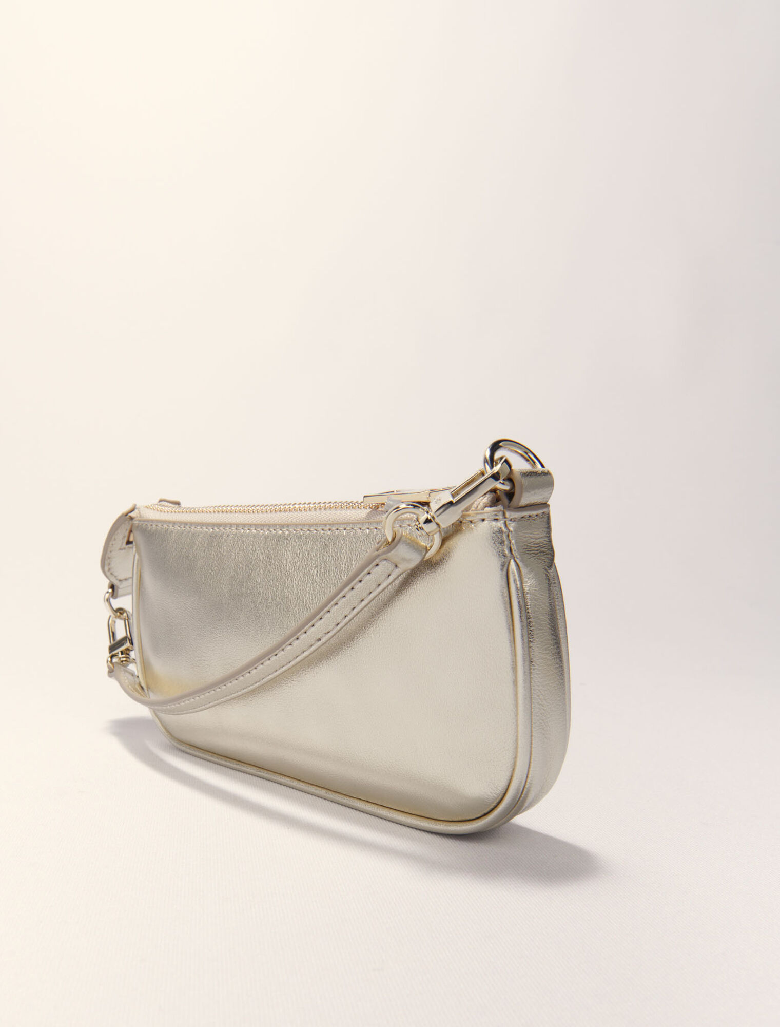 Sarah pochette pelle metallizzata