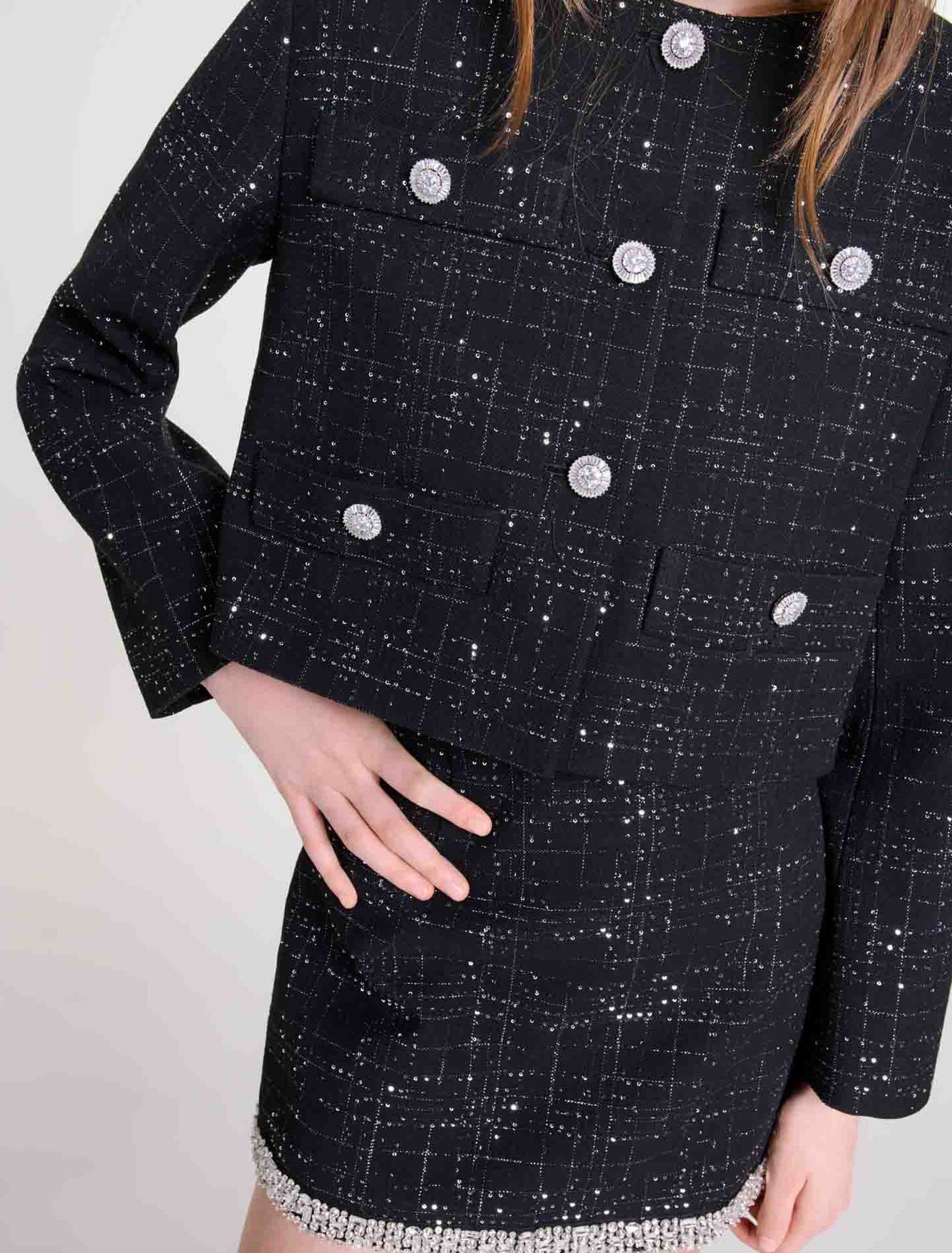 Giacca corta in tweed