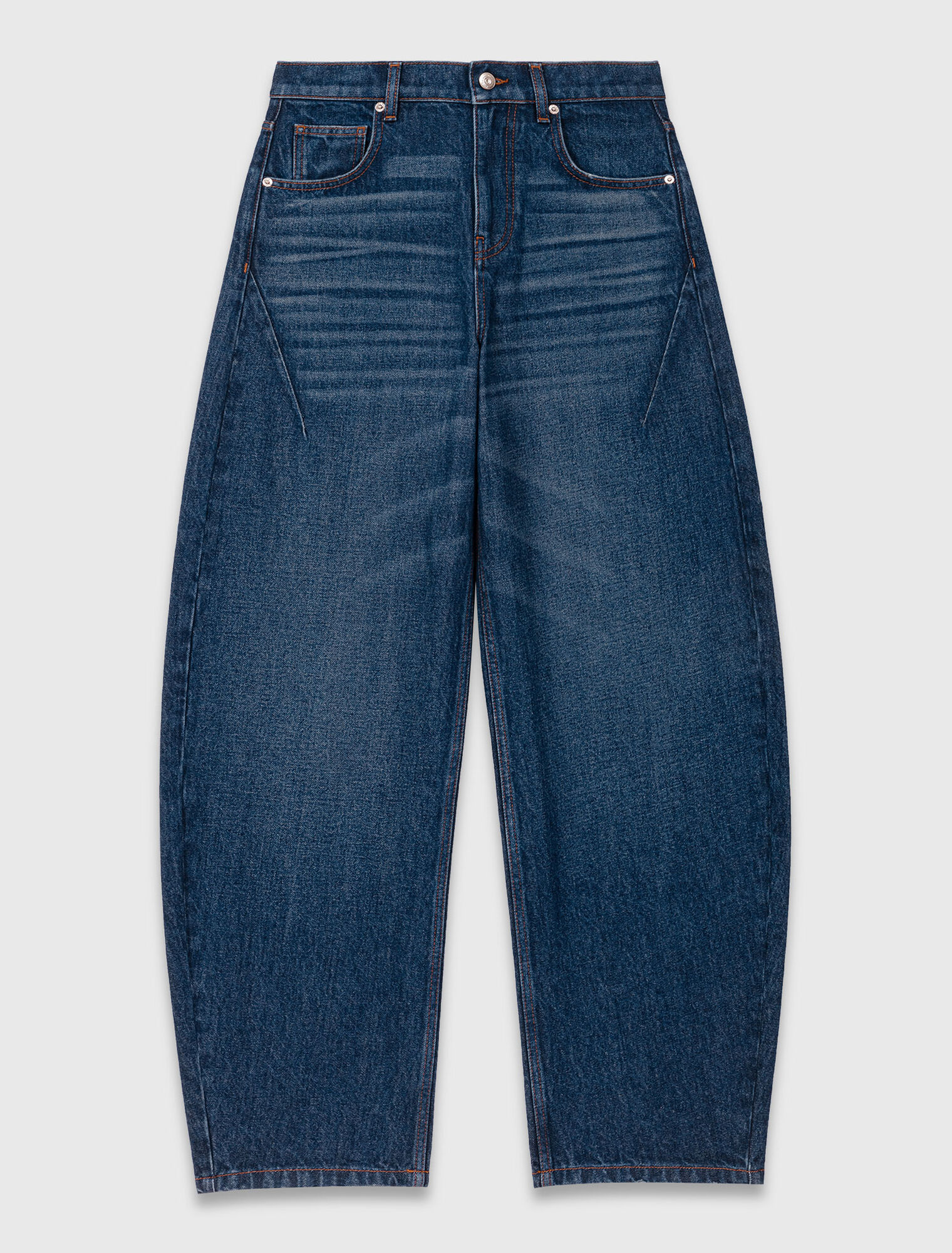 Jeans a palloncino con martingala