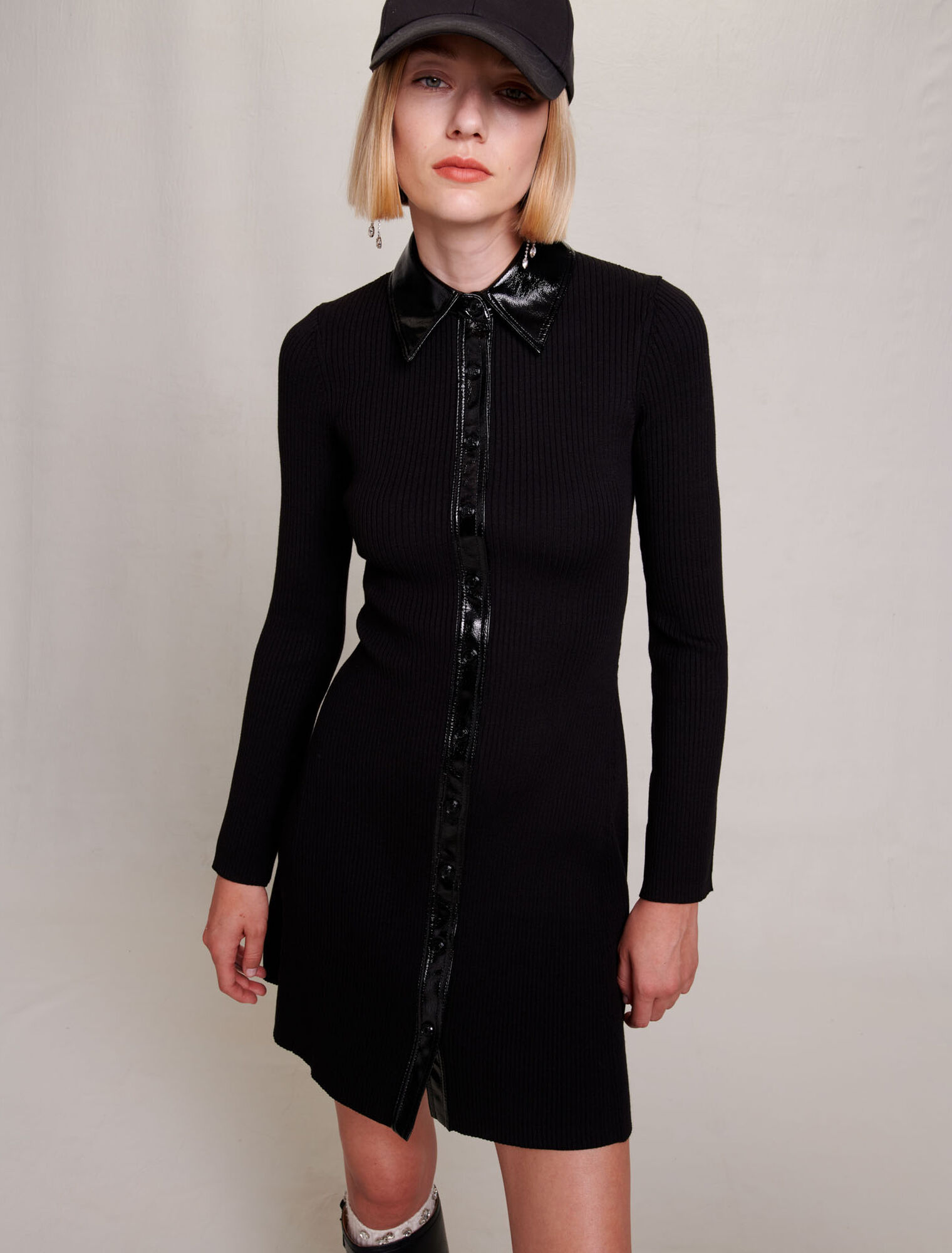 Abito corto in maglia