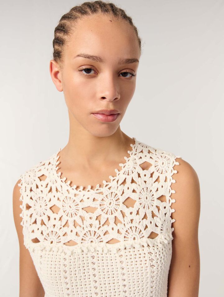 Abito corto in crochet