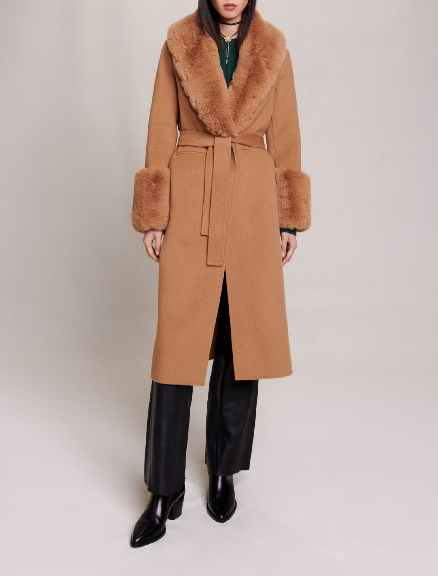Cappotto lungo in lana