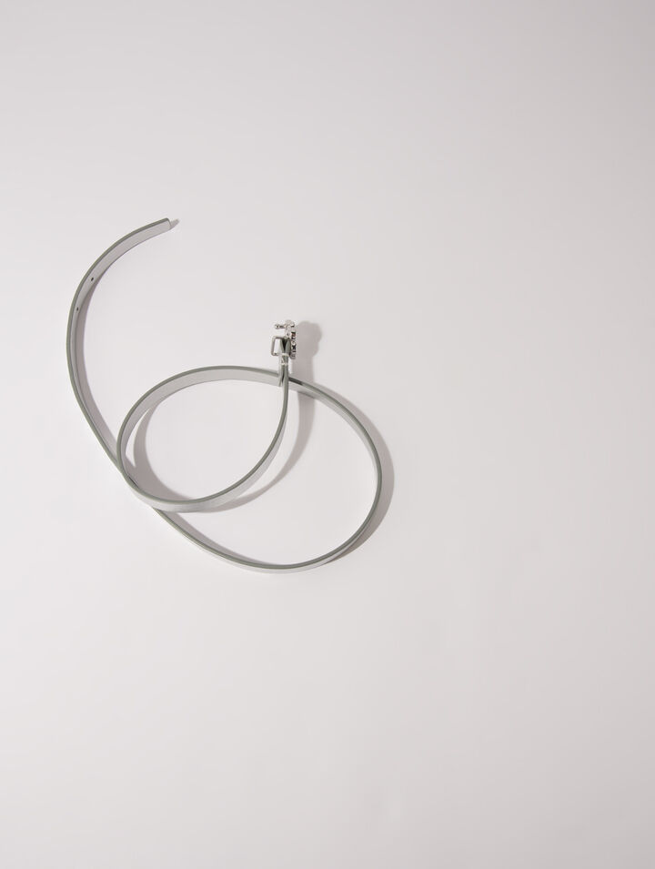 Cintura sottile con fibbia Clover