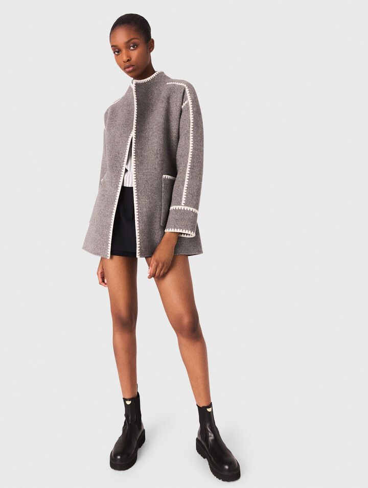 Cappotto corto double face