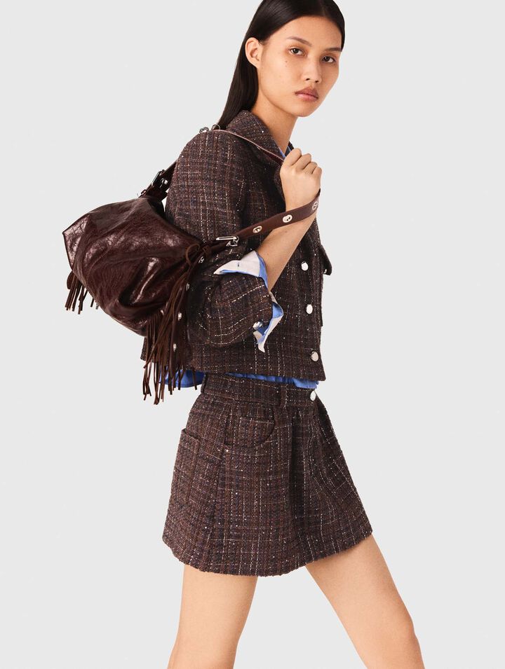 Giacca corta in tweed
