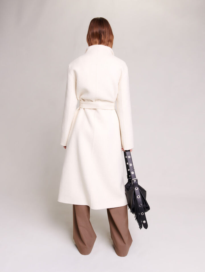Cappotto midi da allacciare