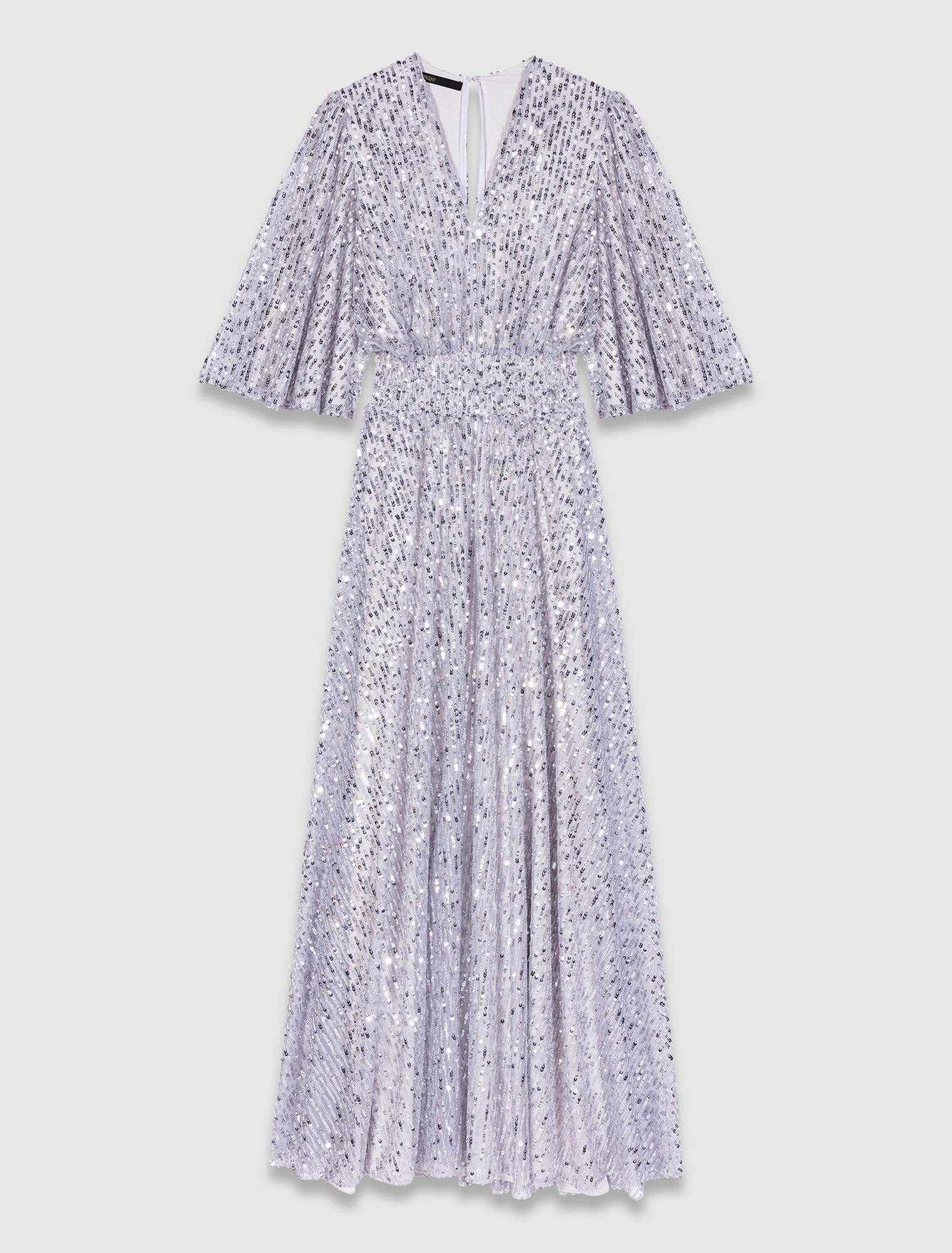 Abito lungo con lustrini