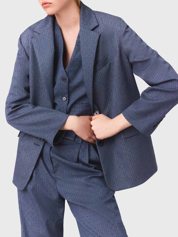 Giacca da tailleur con strass