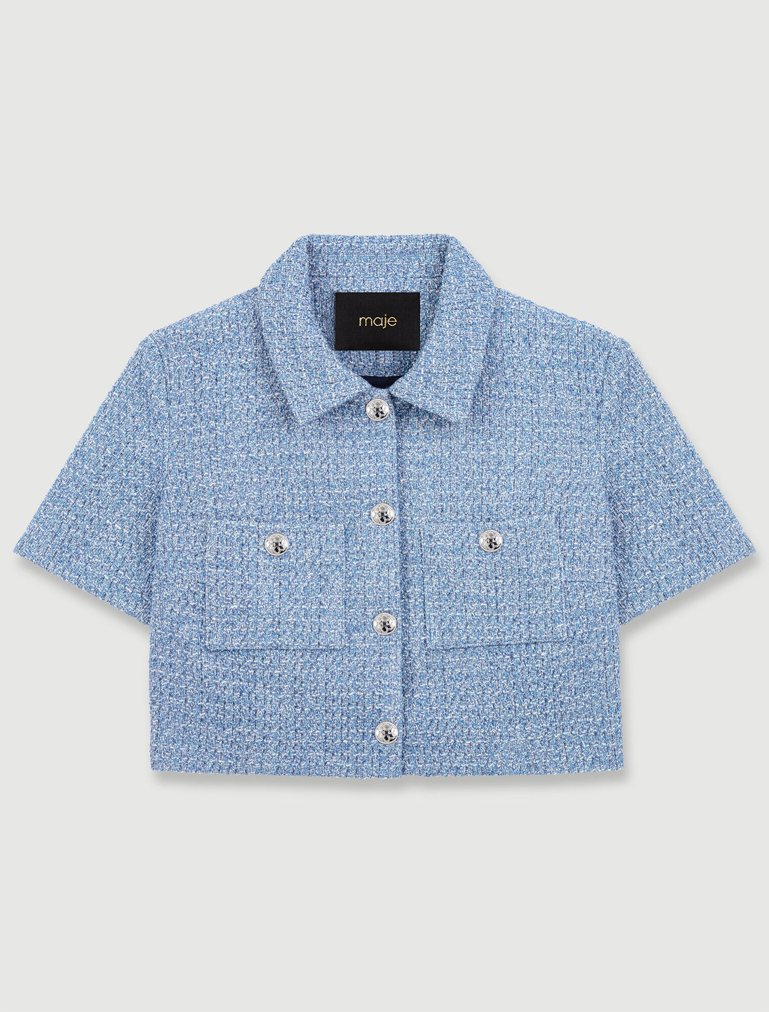 Top in tweed
