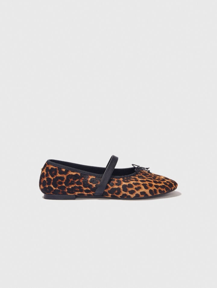 Ballerina in pelle leopardata