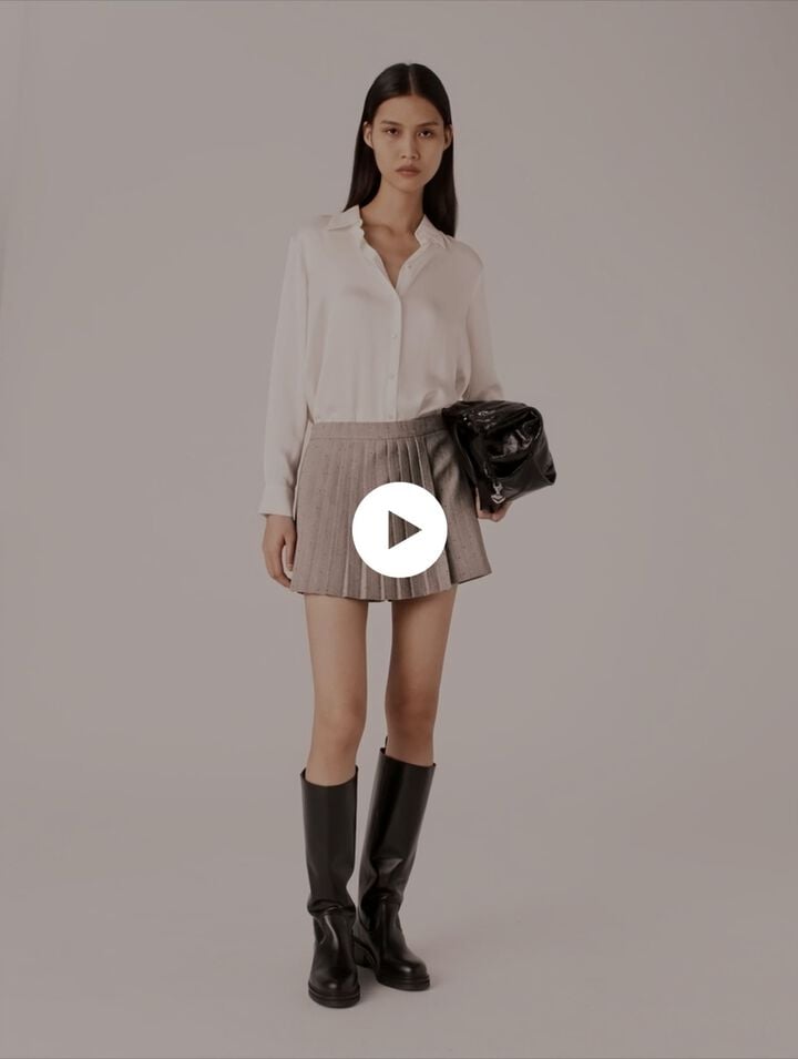 Camicia bianca in seta