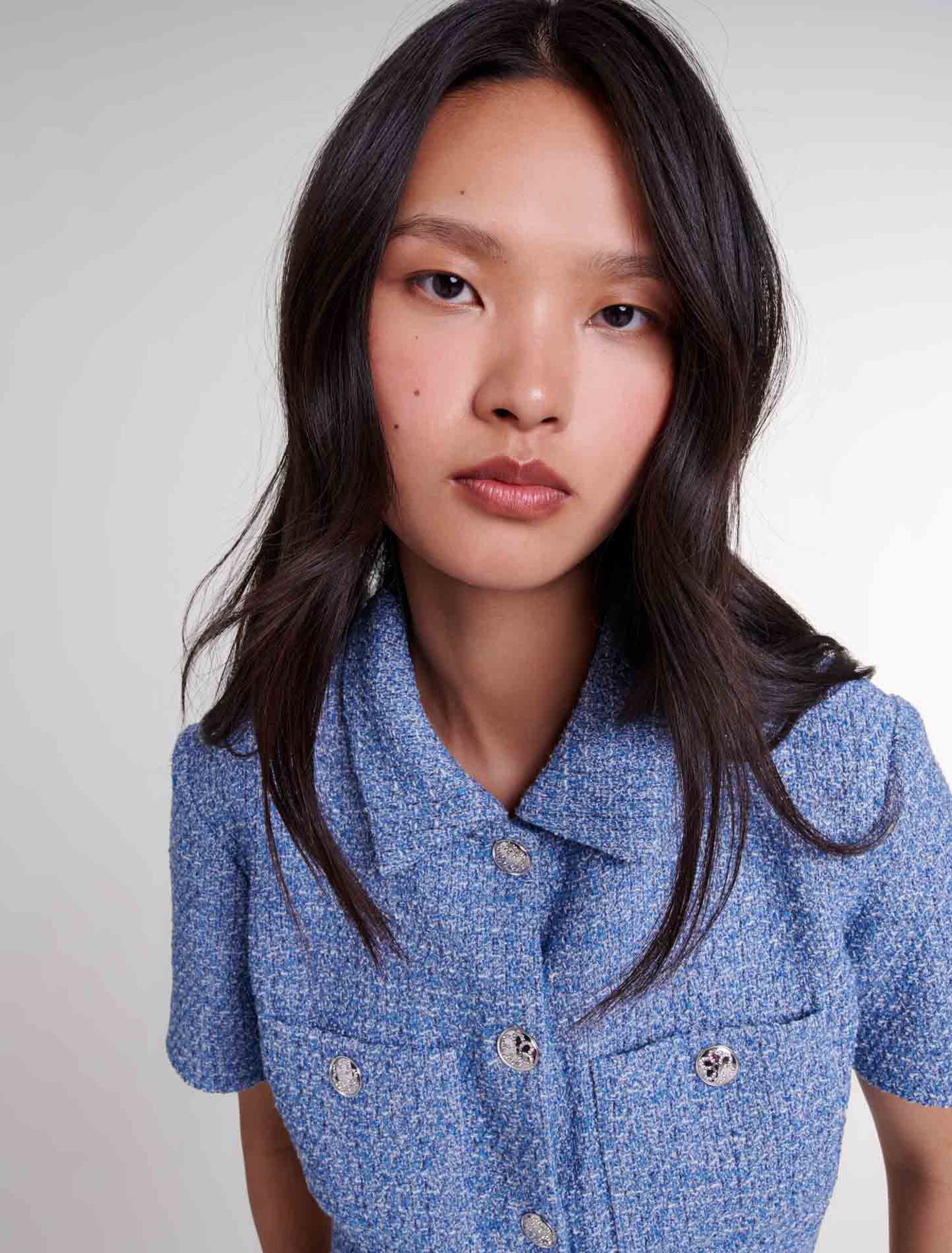 Top in tweed
