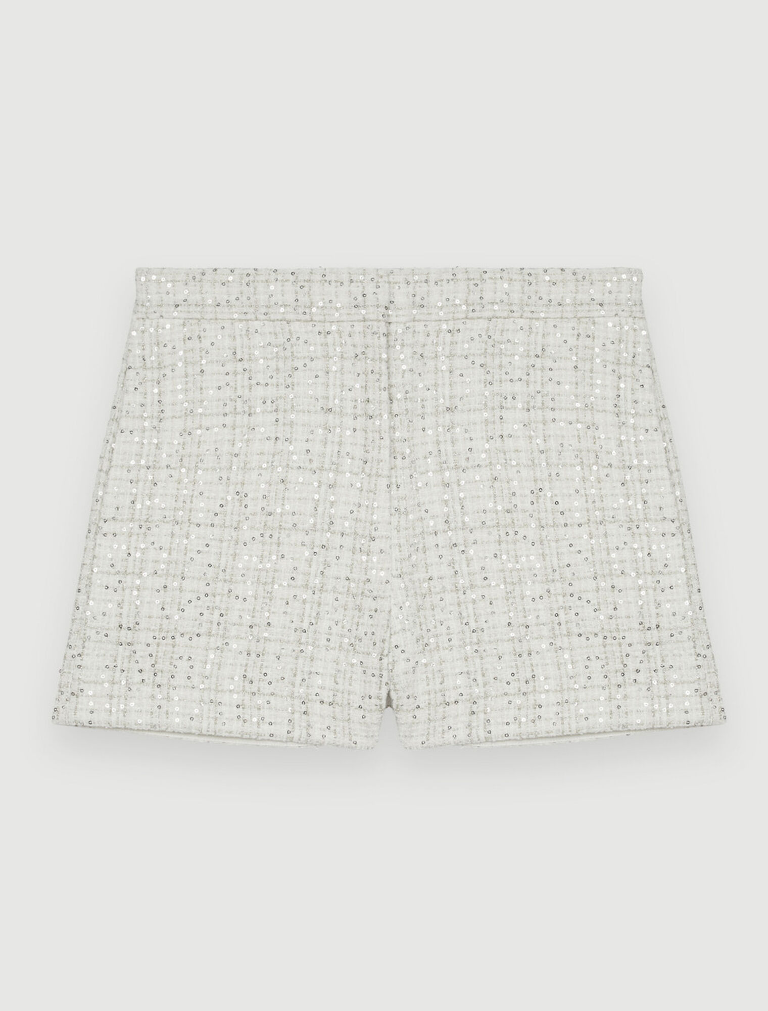 Shorts in tweed ecru