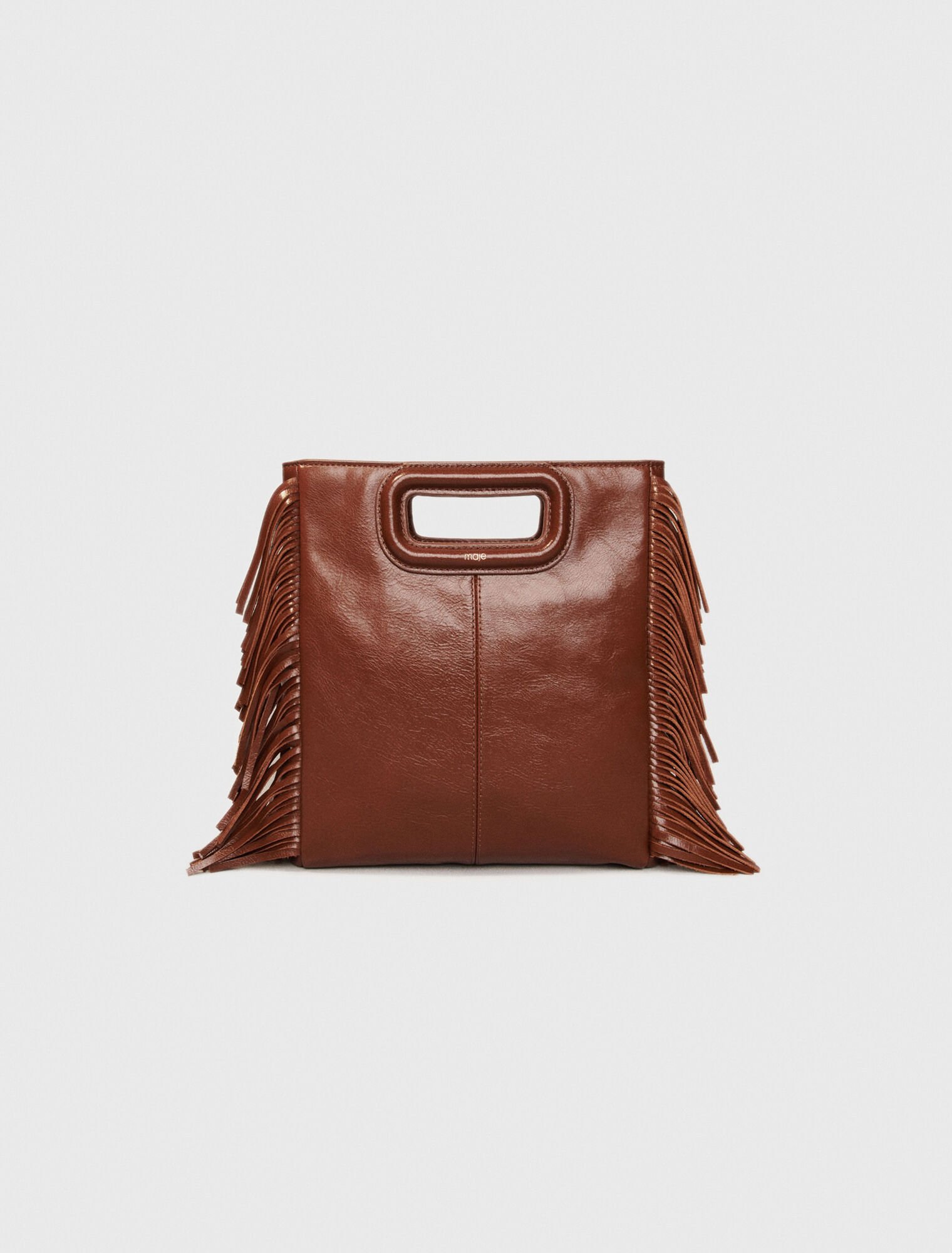 Borsa M in pelle craquelé
