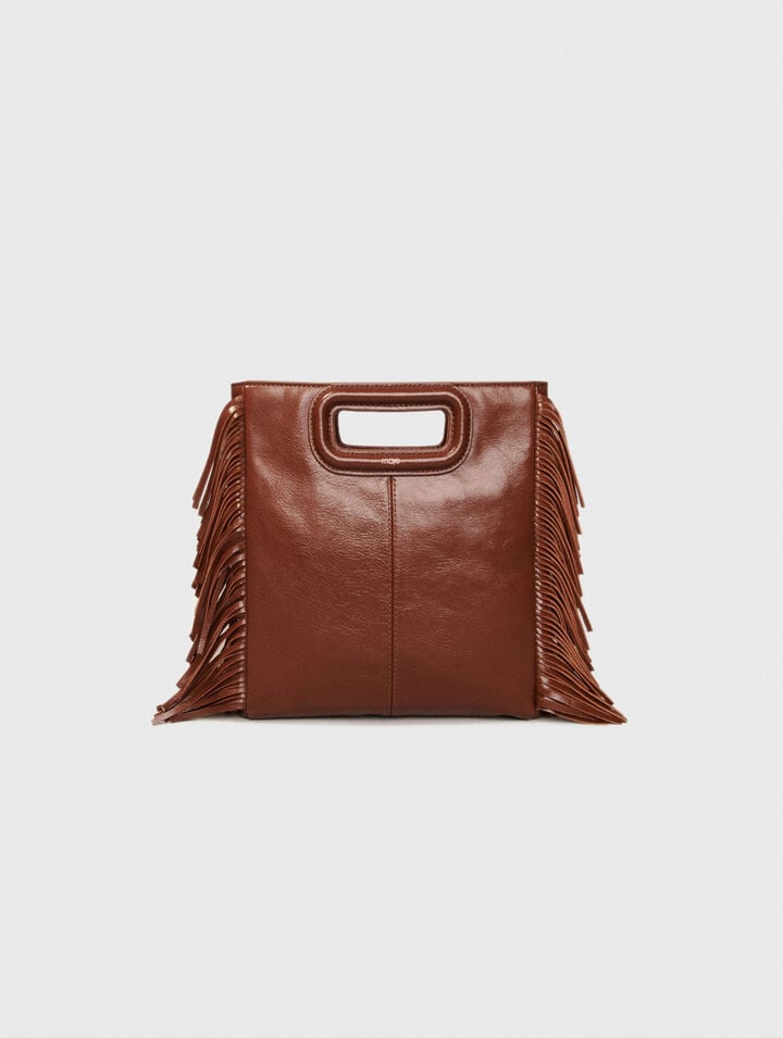 Borsa M in pelle craquelé