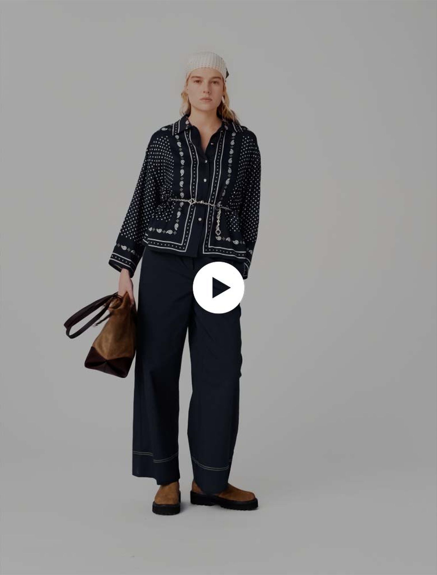 Camicia fluida con stampa