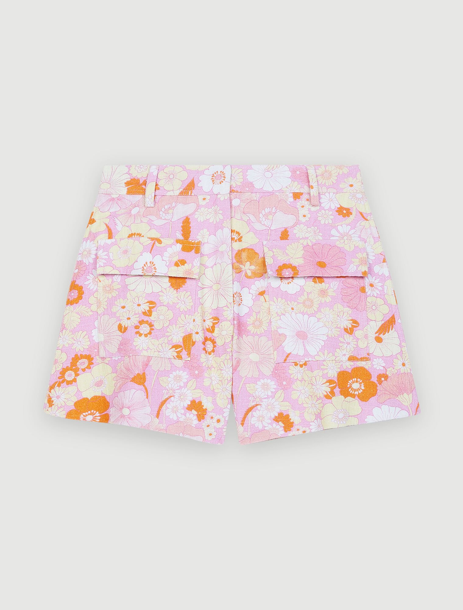 Pantaloncini con stampa Flower Power