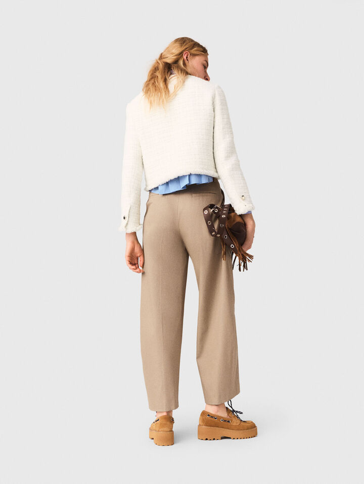 Giacca corta in tweed