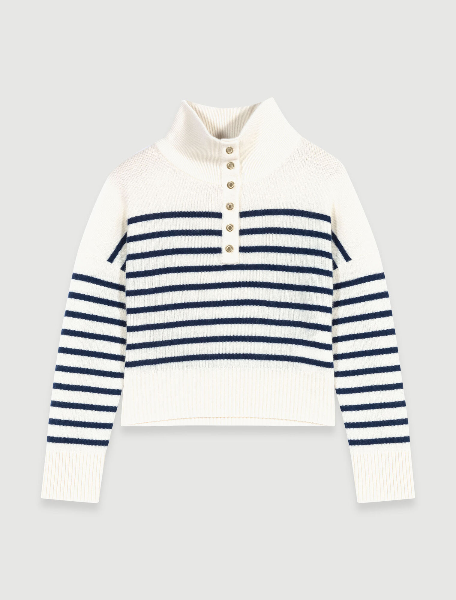 Maglione a righe in cachemire