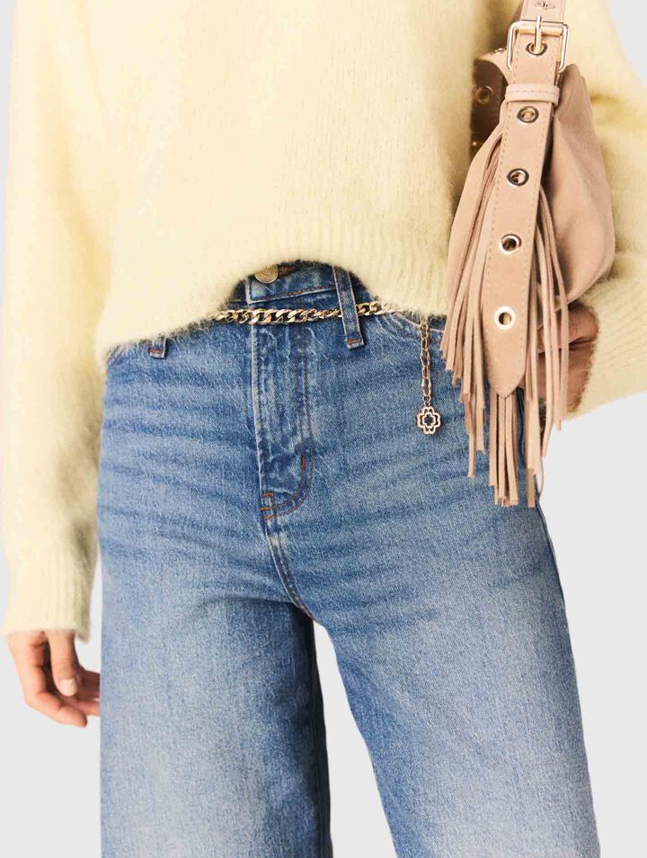 Jeans e cintura a maglie