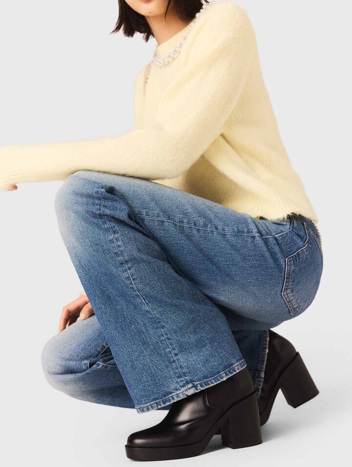 Jeans e cintura a maglie