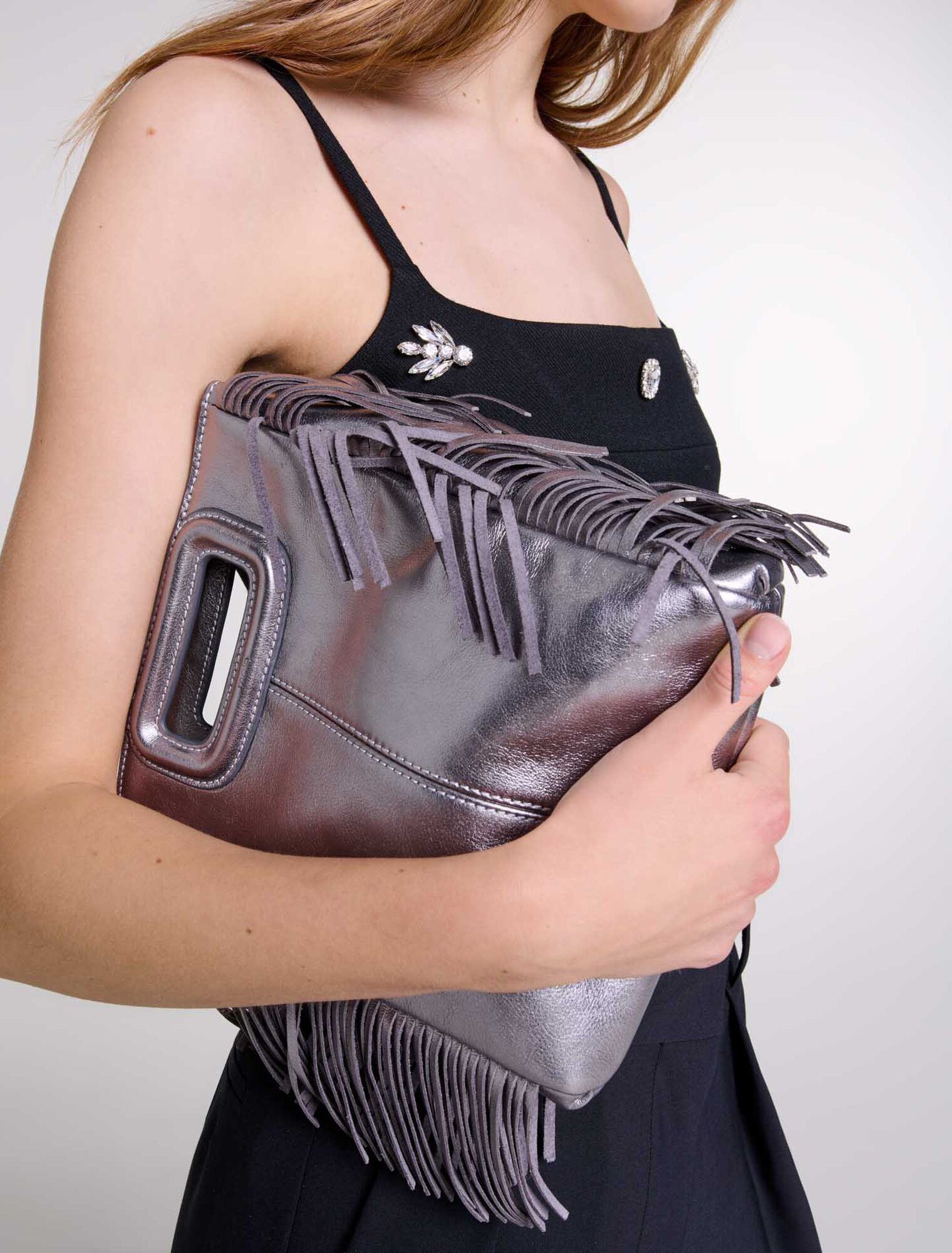 Borsa M in pelle canna di fucile